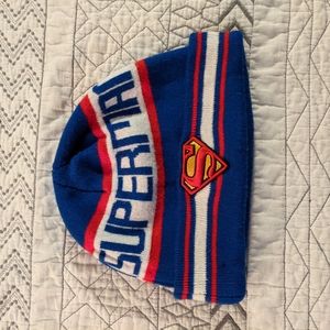 Red White and Blue Superman Logo Foldable Beanie